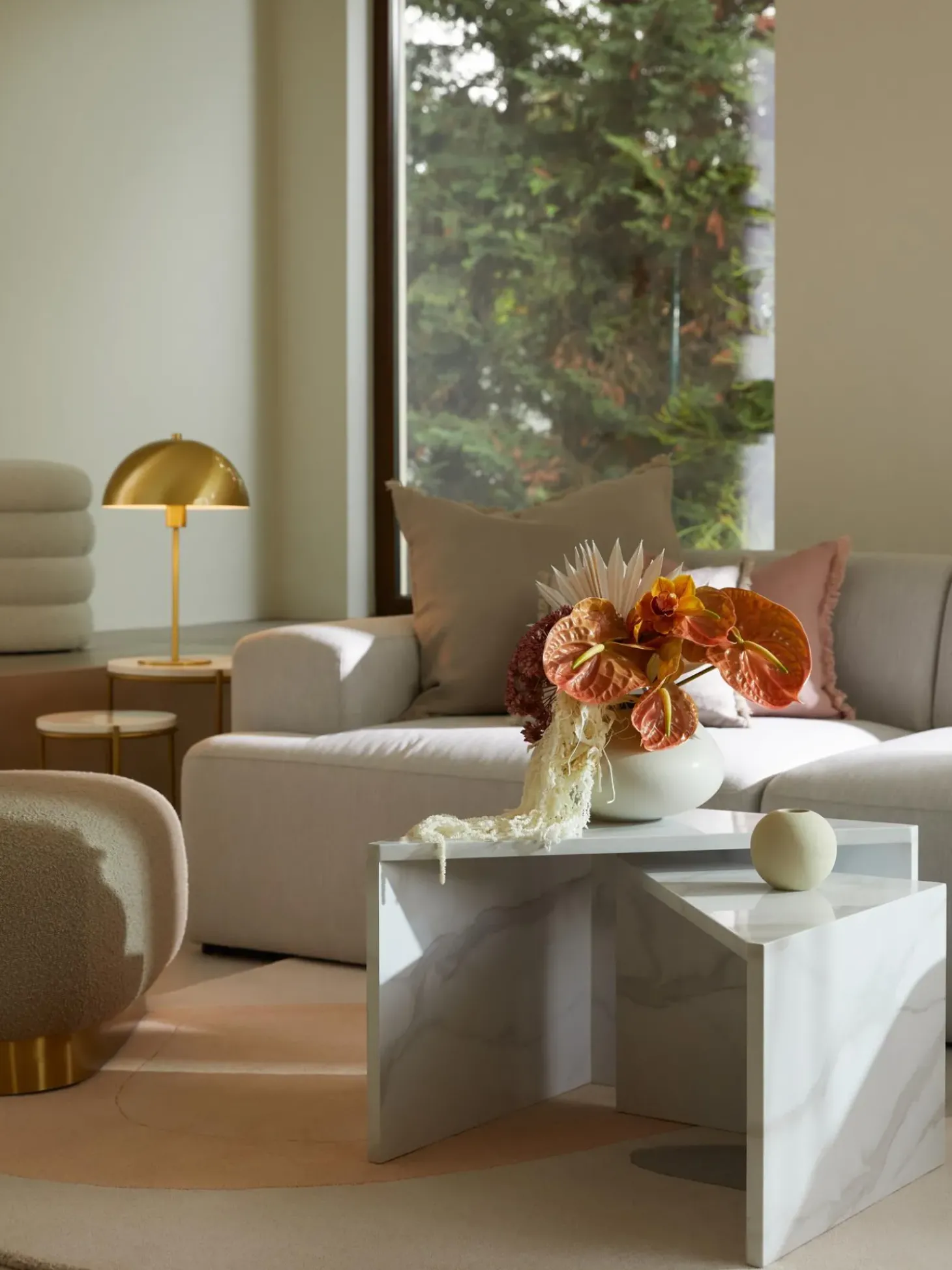 Set De Mesas De Centro En Look Marmol Vilma, 2 Uds.