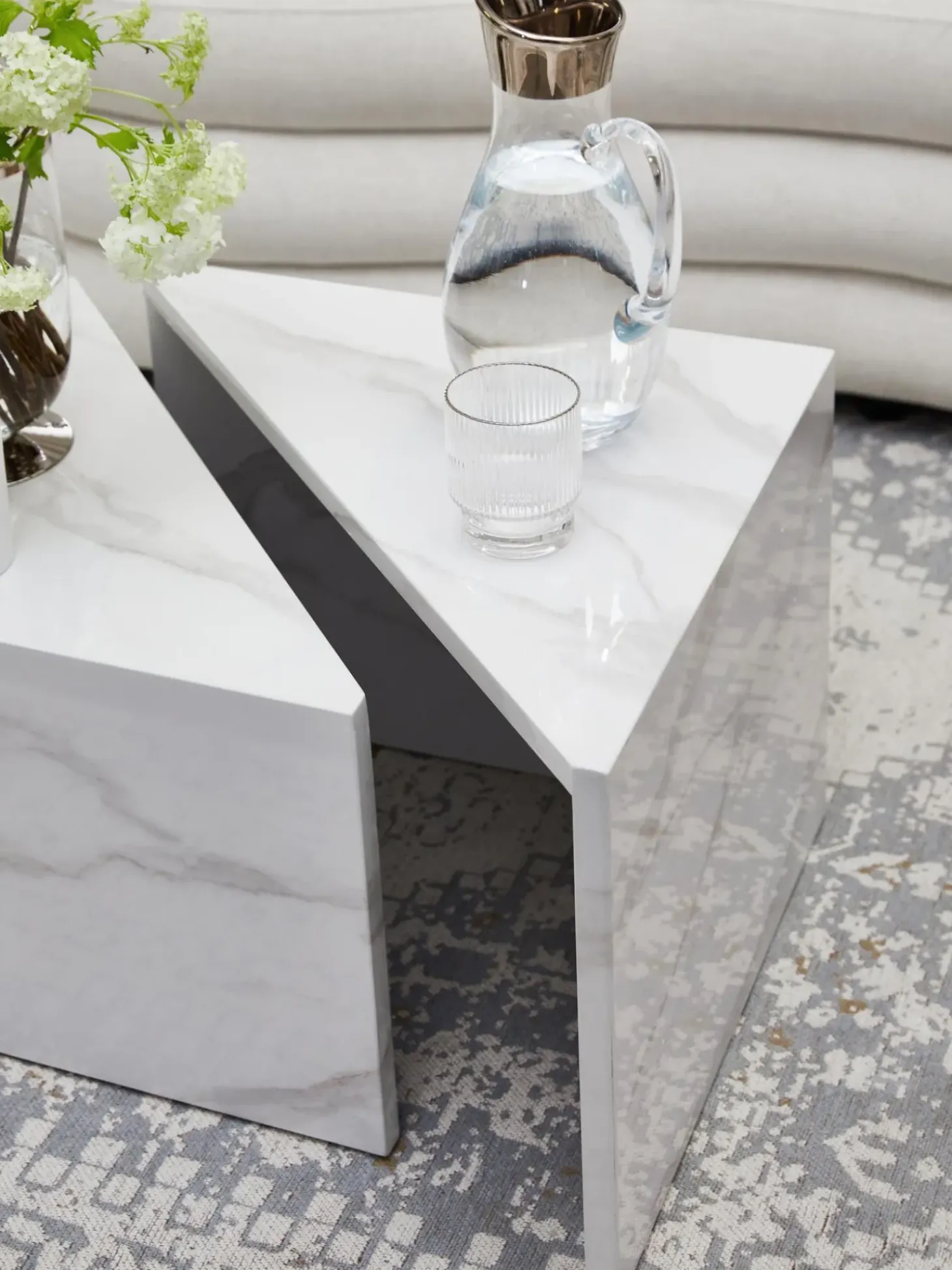 Set De Mesas De Centro En Look Marmol Vilma, 2 Uds.