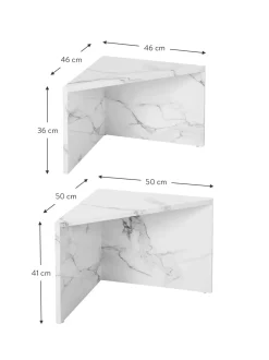 Set De Mesas De Centro En Look Marmol Vilma, 2 Uds.