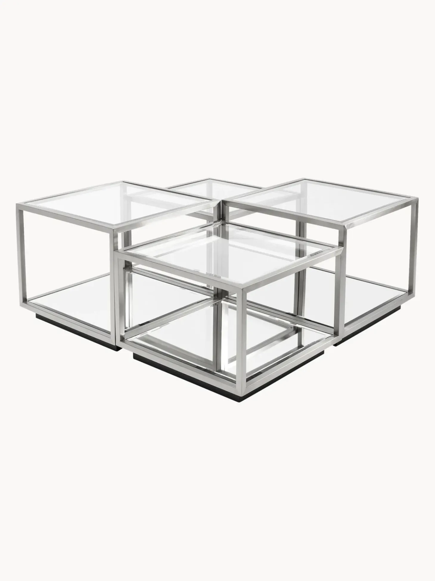 Set De Mesas De Centro Espejadas Luigi, 4 Uds.