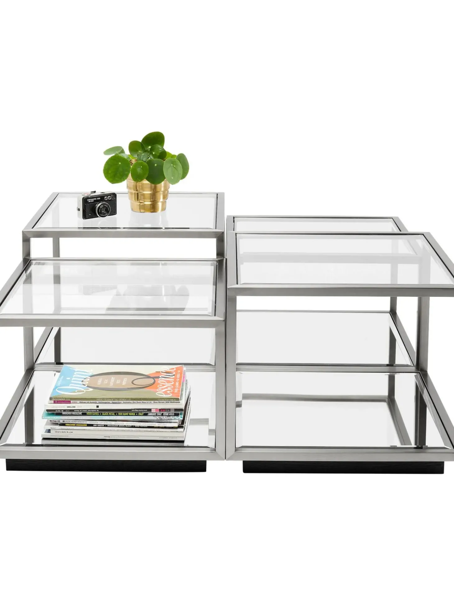 Set De Mesas De Centro Espejadas Luigi, 4 Uds.