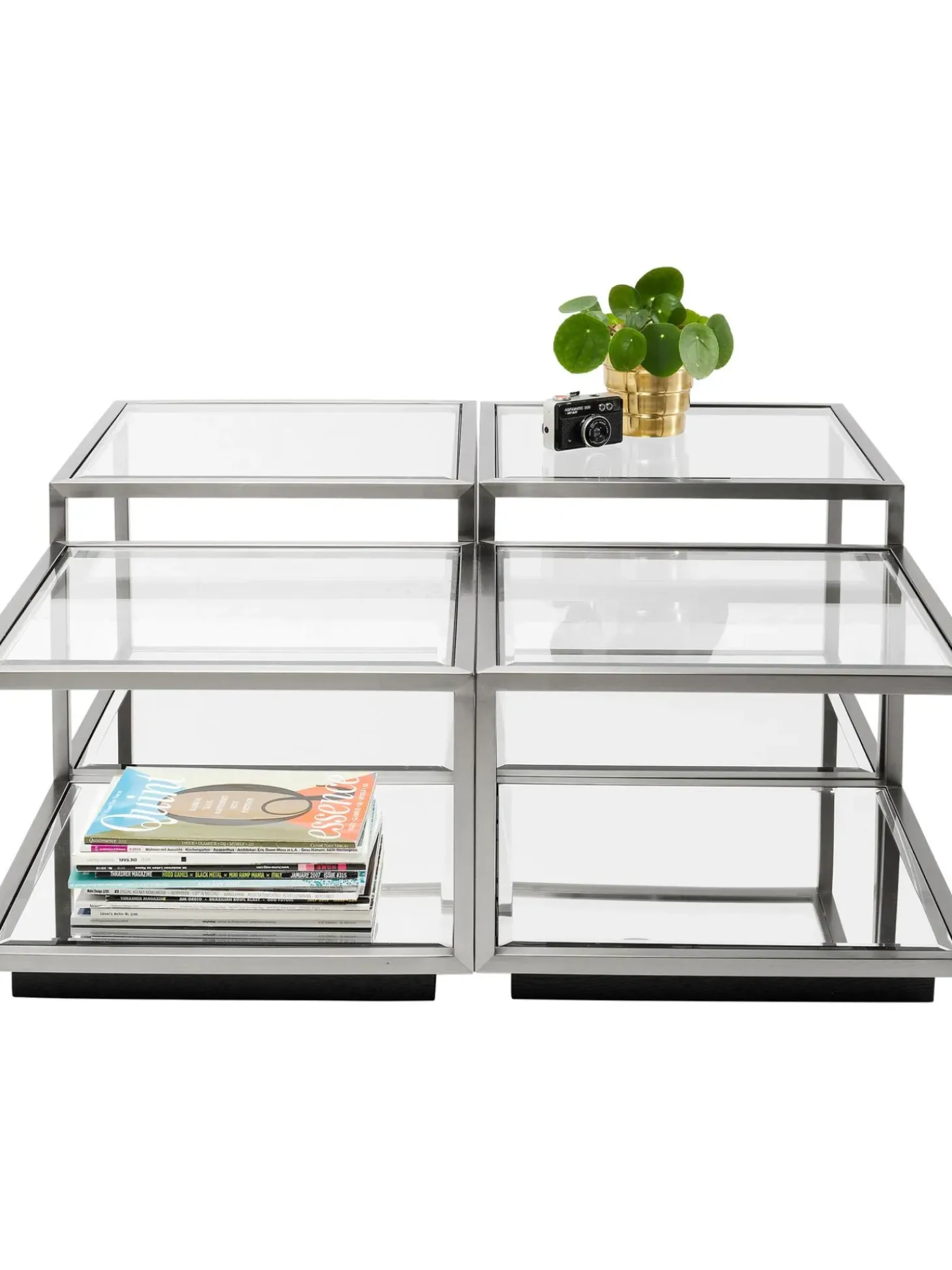 Set De Mesas De Centro Espejadas Luigi, 4 Uds.