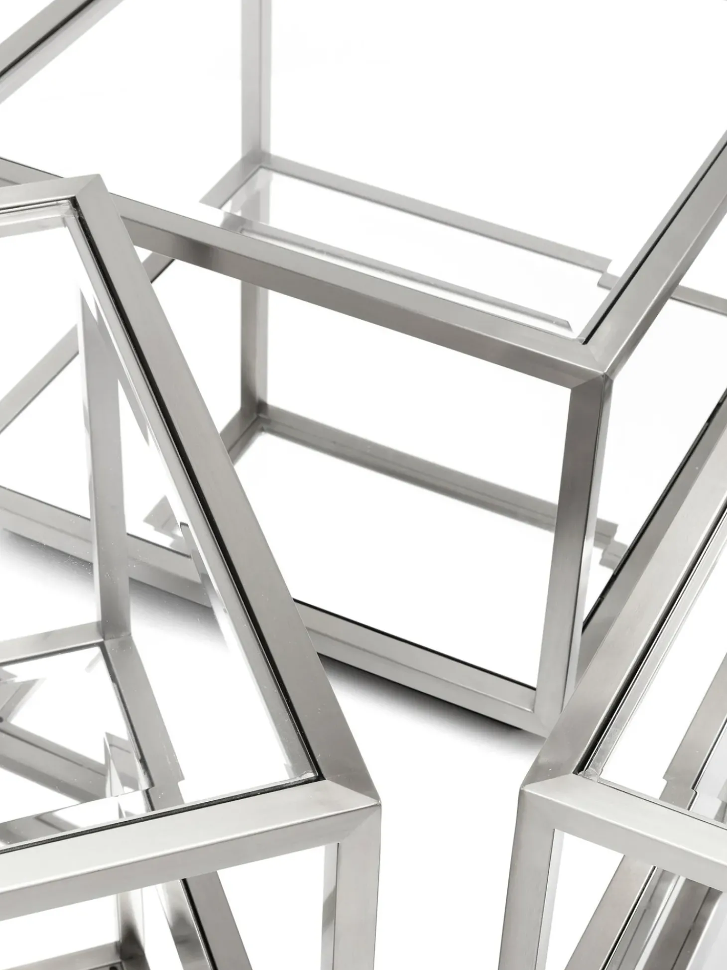 Set De Mesas De Centro Espejadas Luigi, 4 Uds.