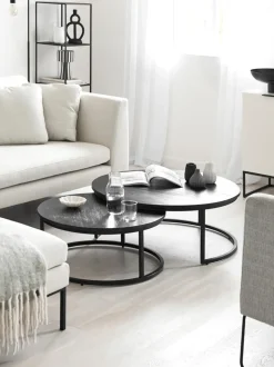 Set De Mesas De Centro Redondas De Madera Andrew, 2 Uds.