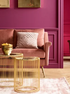 Set De Mesas De Centro Wire, 2 Pzas., Tablero De Cristal