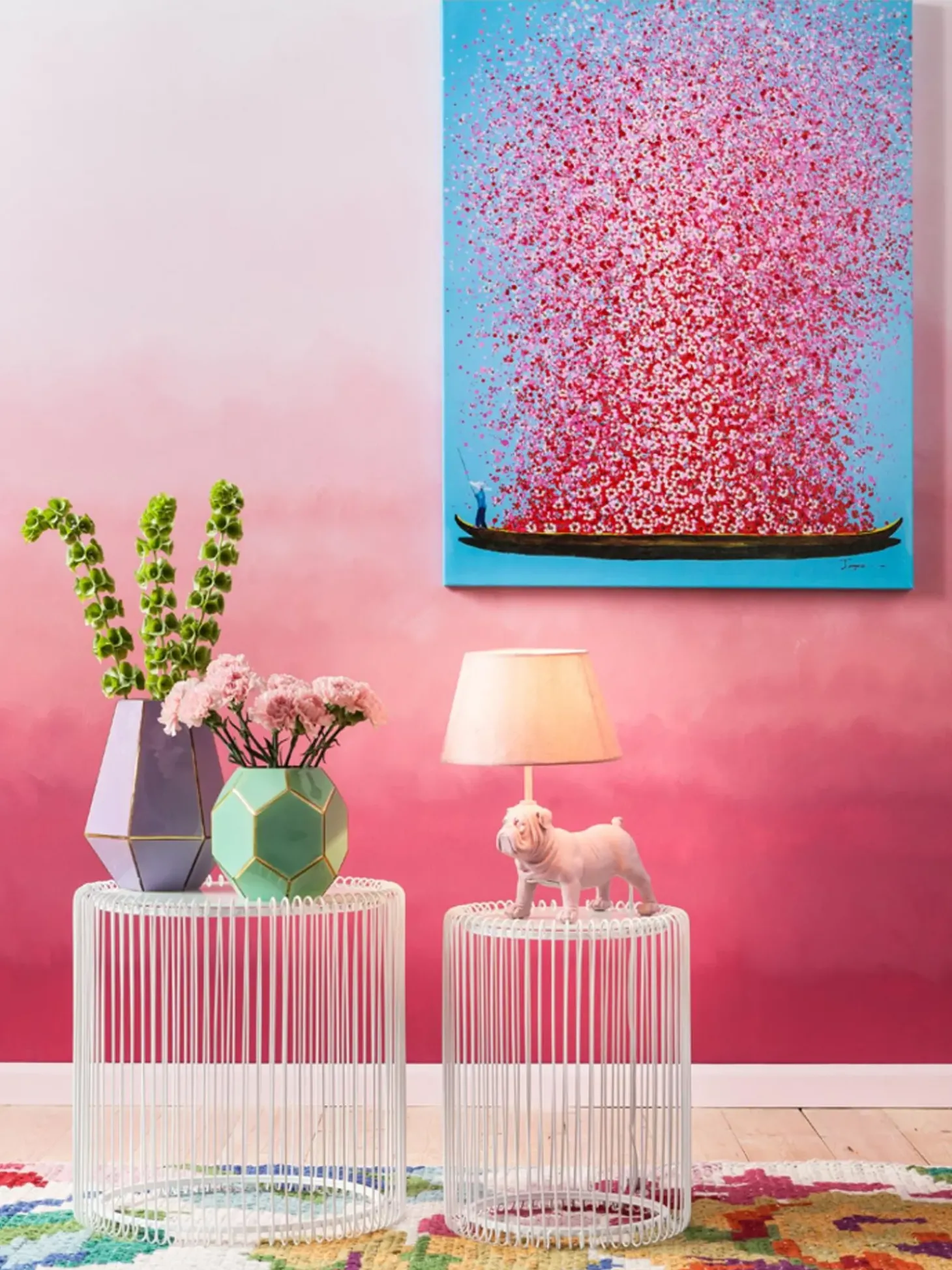 Set De Mesas De Centro Wire, 2 Pzas., Tablero De Cristal