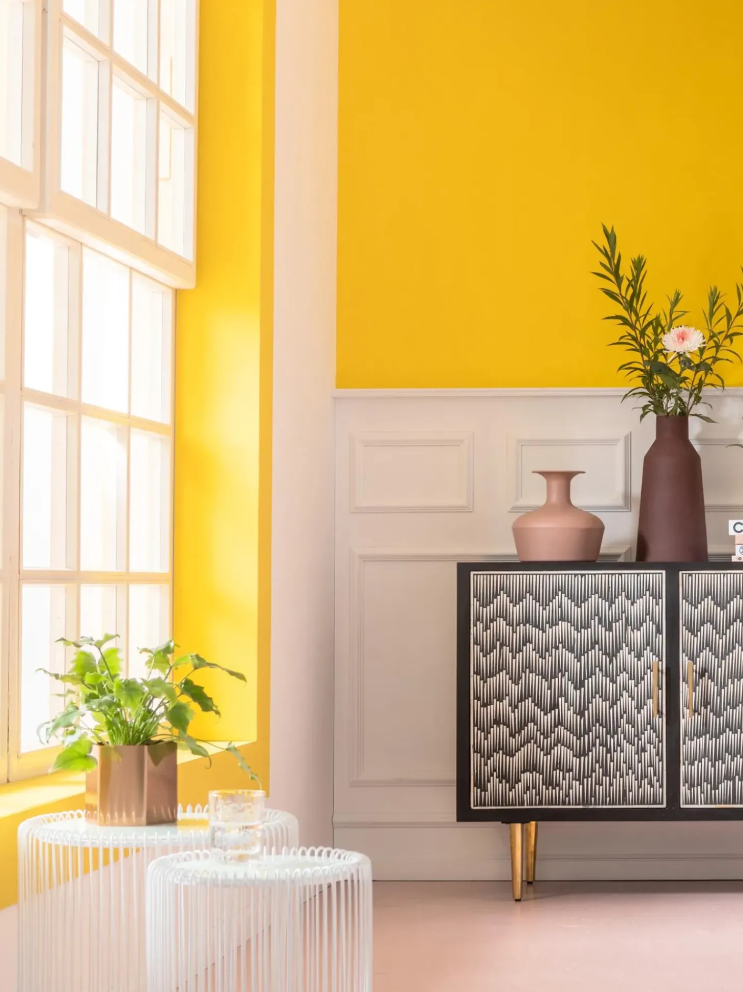 Set De Mesas De Centro Wire, 2 Pzas., Tablero De Cristal