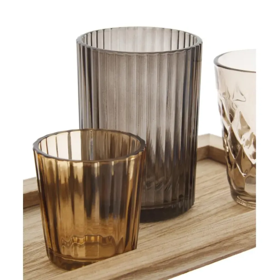 Set De Portavelas De Vidrio Wessel, 10 Pzas.