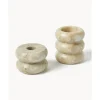 Set De Portavelas Y Candelabros 2En1 De Marmol Orta, 2 Uds.