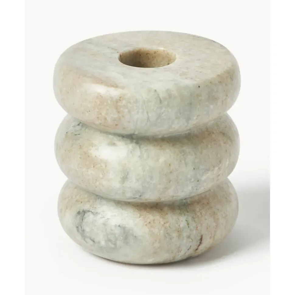 Set De Portavelas Y Candelabros 2En1 De Marmol Orta, 2 Uds.