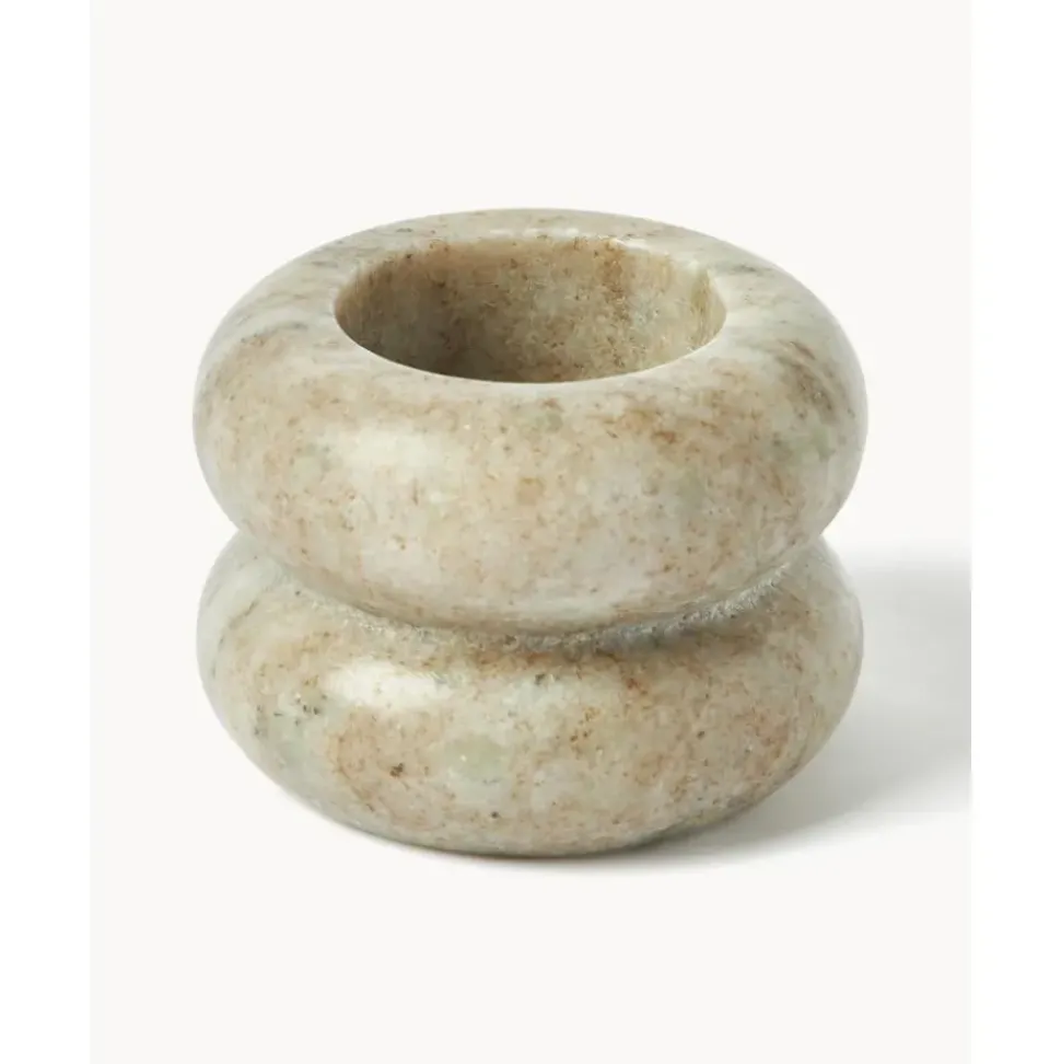 Set De Portavelas Y Candelabros 2En1 De Marmol Orta, 2 Uds.