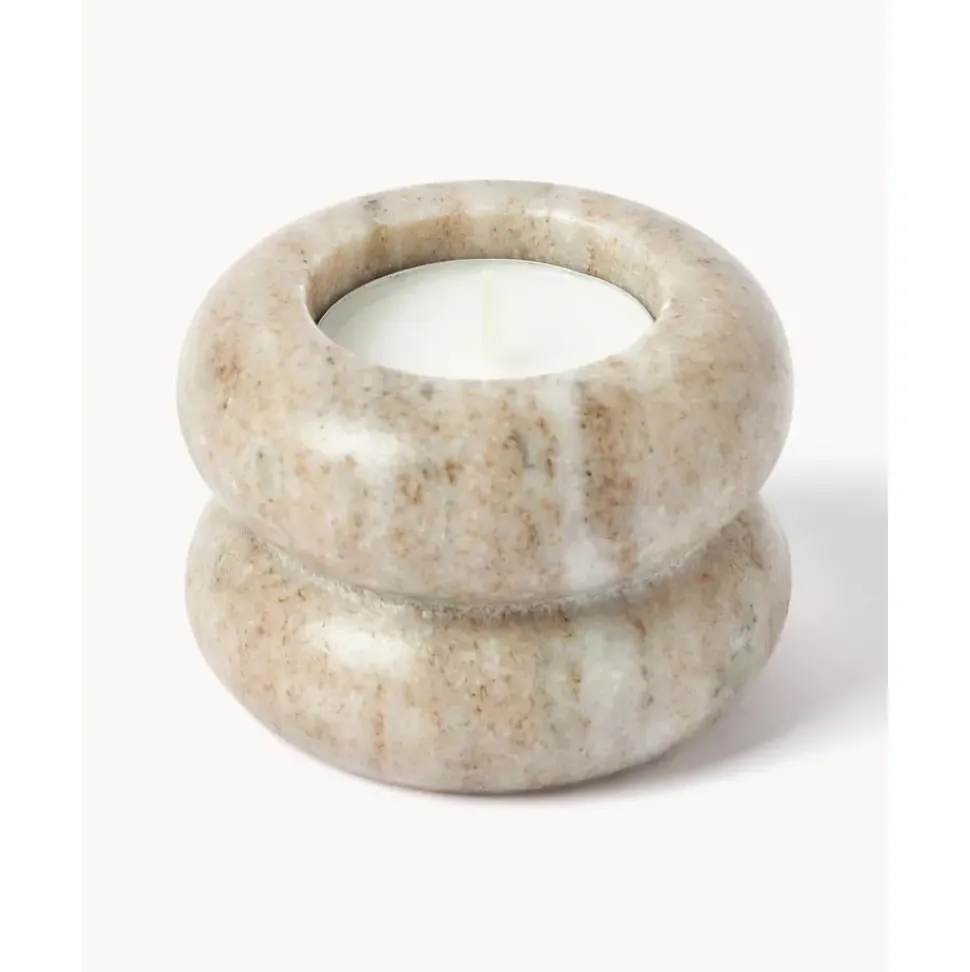 Set De Portavelas Y Candelabros 2En1 De Marmol Orta, 2 Uds.