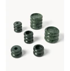 Set De Portavelas Y Candelabros 2En1 De Marmol Orta, 2 Uds.