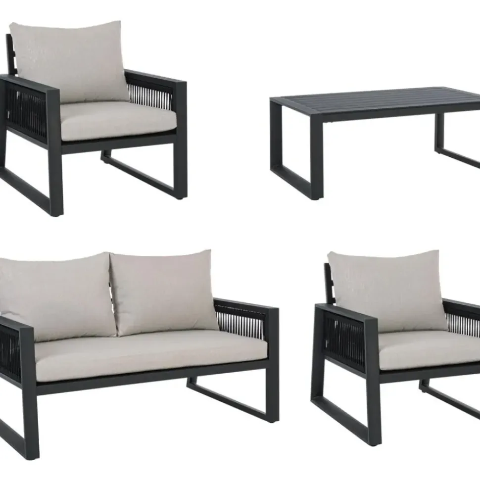 Set Lounge Para Exterior Captiva, 4 Pzas.