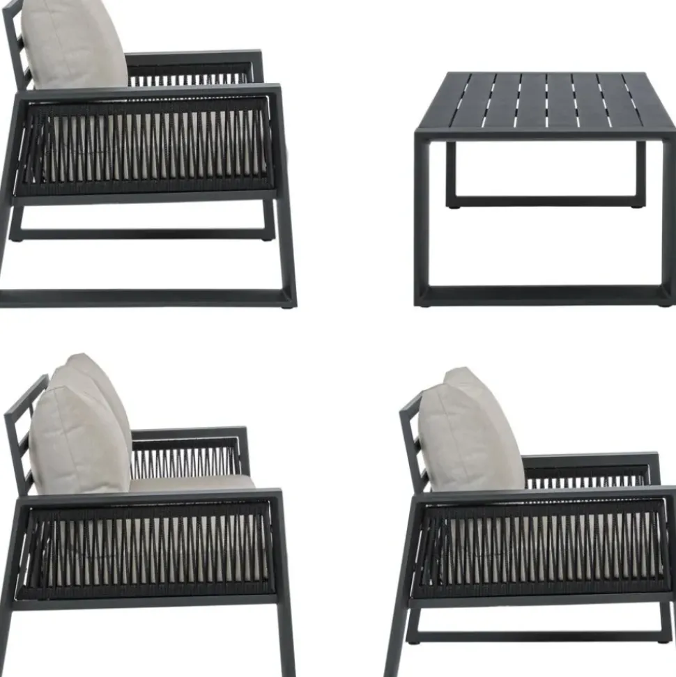 Set Lounge Para Exterior Captiva, 4 Pzas.