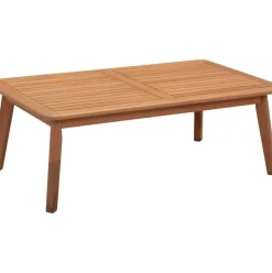 Set Lounge Para Exterior De Madera De Eucalipto Bergen, 4 Pzas.