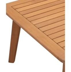 Set Lounge Para Exterior De Madera De Eucalipto Bergen, 4 Pzas.