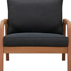 Set Lounge Para Exterior De Madera De Eucalipto Bergen, 4 Pzas.