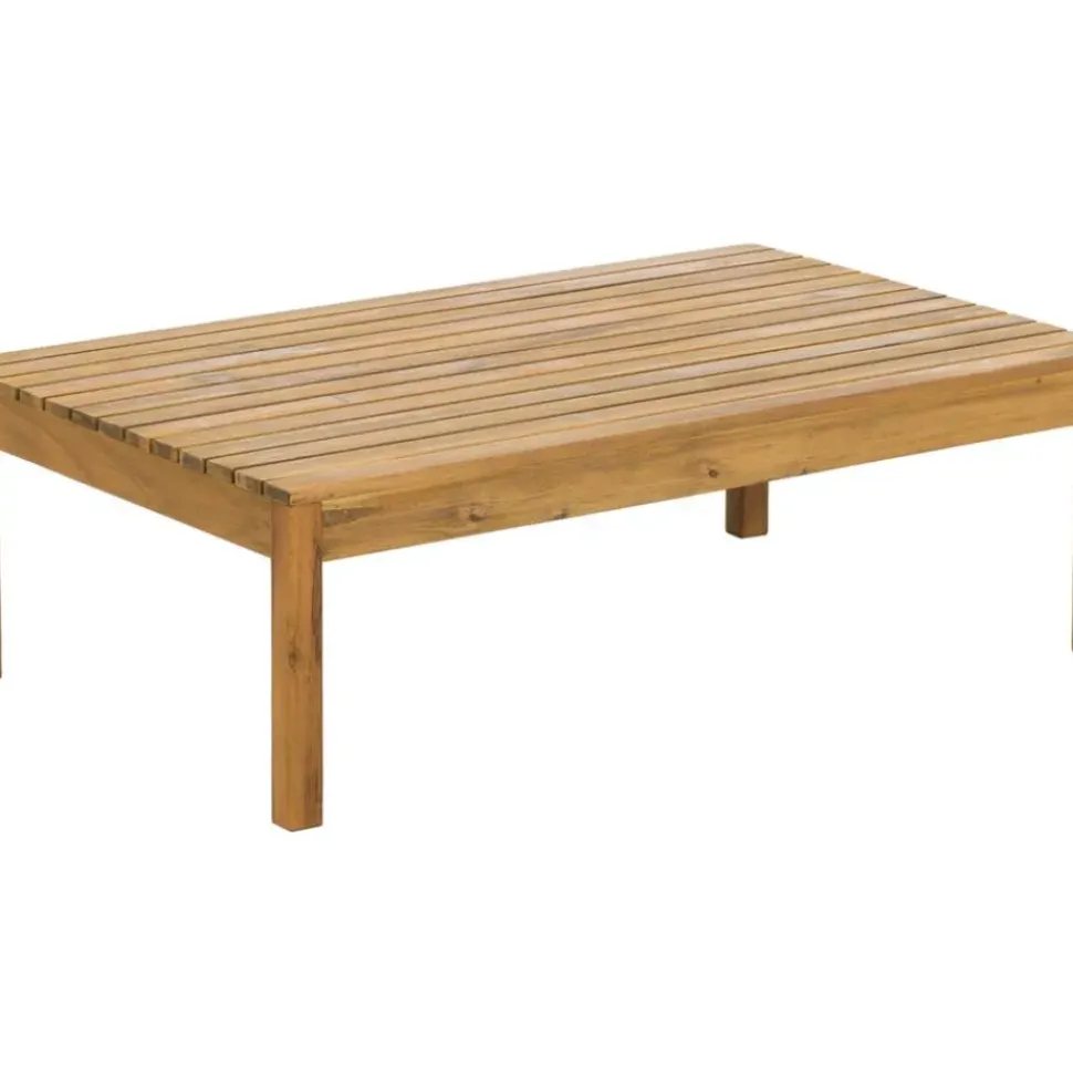 Set Lounge Para Exterior De Madera De Acacia Bo, 4 Pzas.