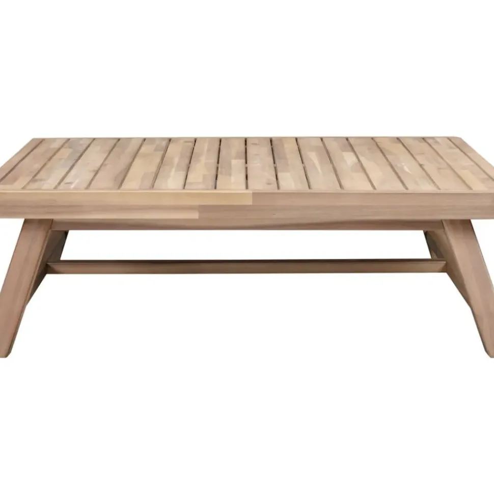 Set Lounge Para Exterior De Madera De Acacia Lu, 4 Pzas.