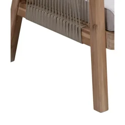 Set Lounge Para Exterior De Madera De Acacia Lu, 4 Pzas.