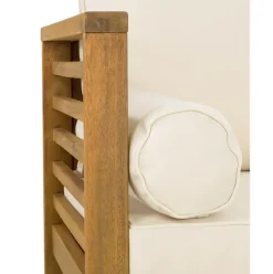 Set Lounge Para Exterior De Madera De Acacia Bo, 4 Pzas.