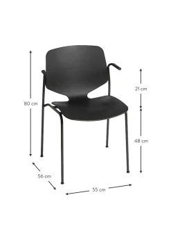 Silla Con Reposabrazos Artesanal De Plastico Nova Sea
