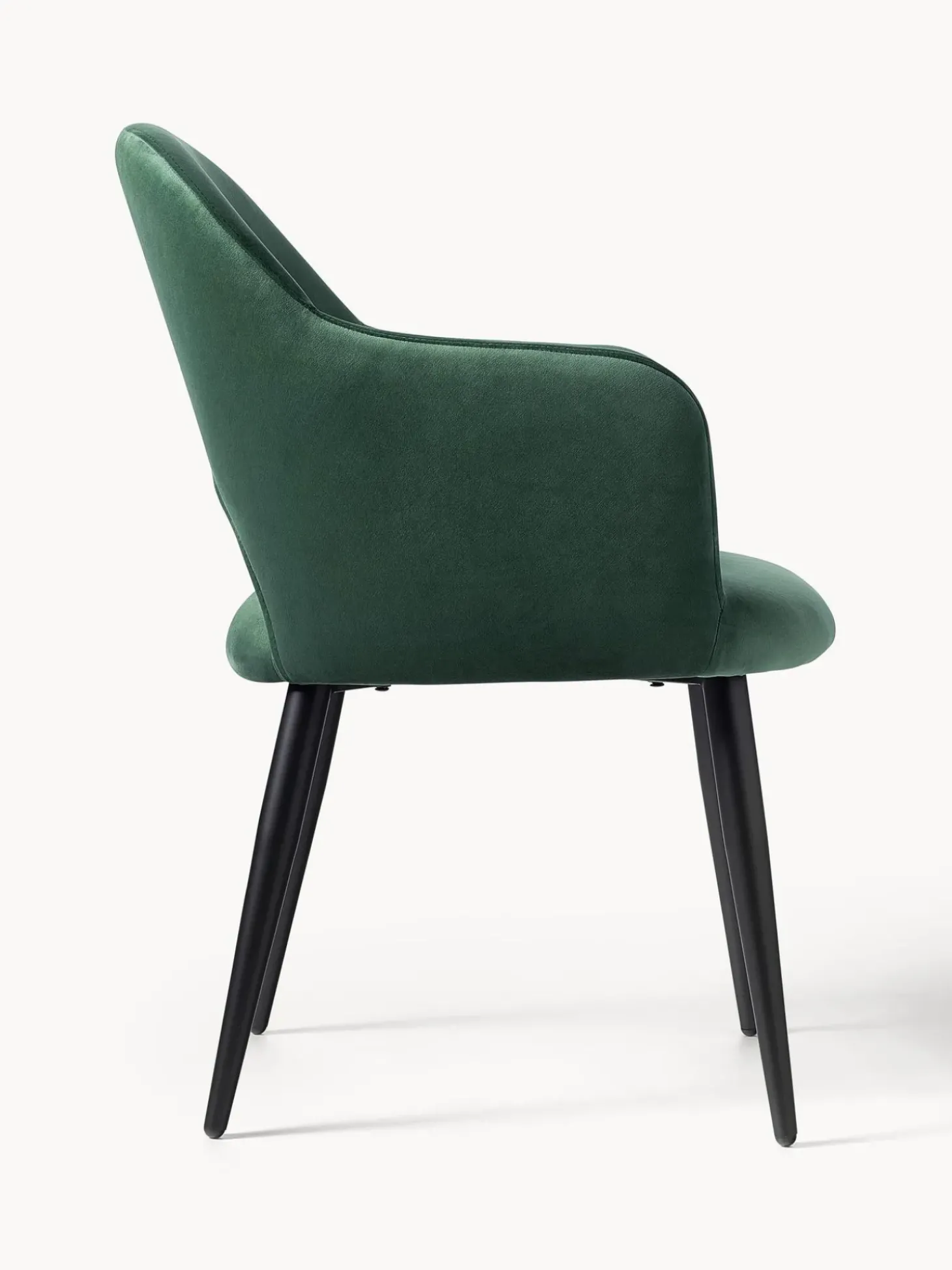 Silla Con Reposabrazos De Terciopelo Rachel