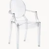 Silla Con Reposabrazos De Diseno Louis Ghost