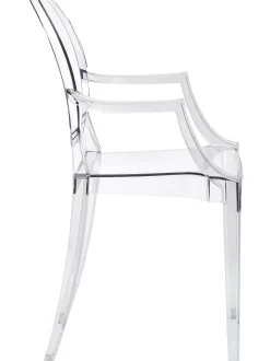 Silla Con Reposabrazos De Diseno Louis Ghost