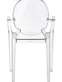 Silla Con Reposabrazos De Diseno Louis Ghost