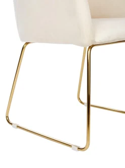 Silla Con Reposabrazos De Terciopelo Isla