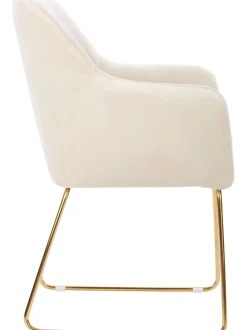 Silla Con Reposabrazos De Terciopelo Isla