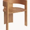 Silla Con Reposabrazos De Madera Collector