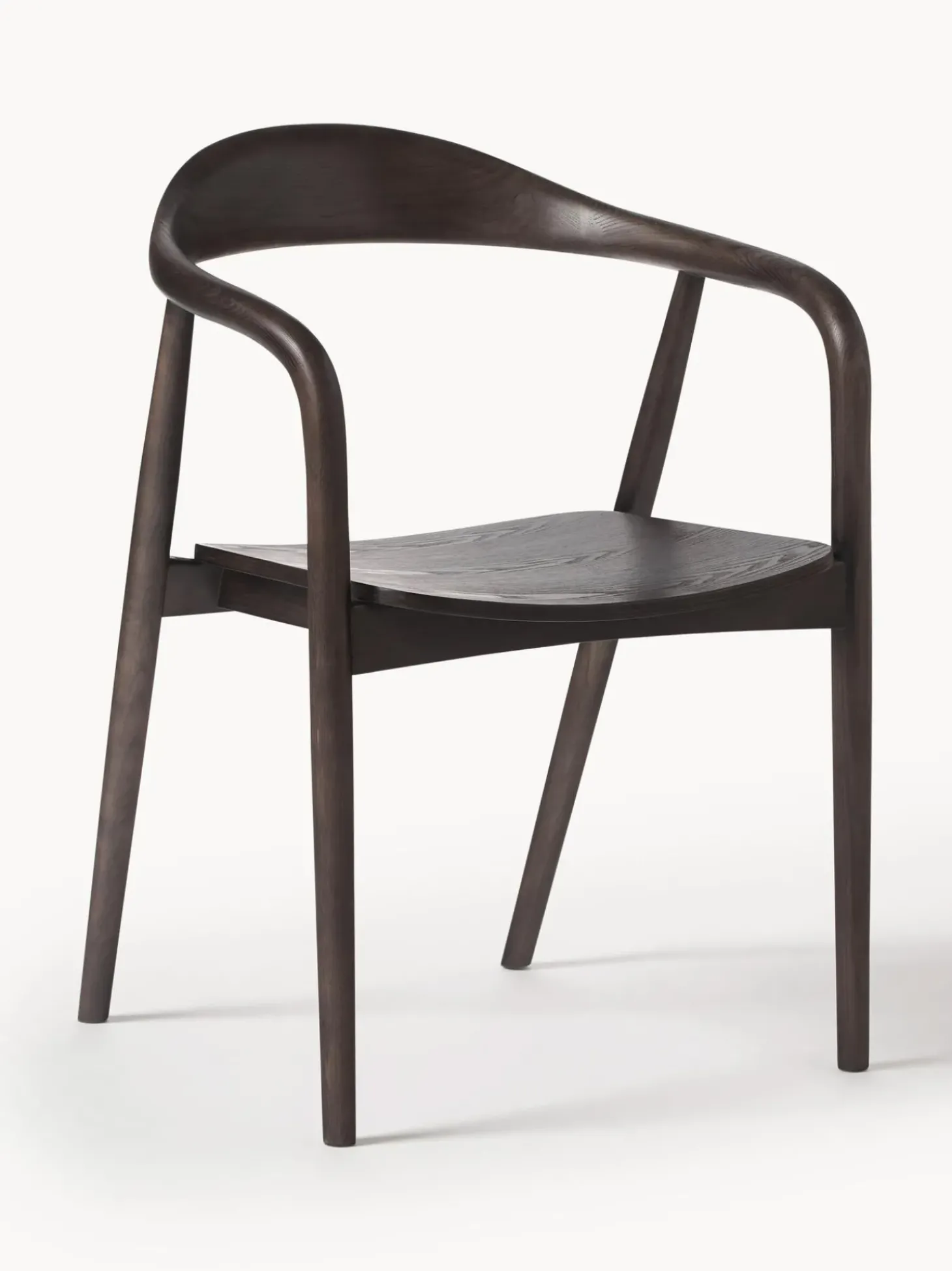 Silla Con Reposabrazos De Madera Angelina