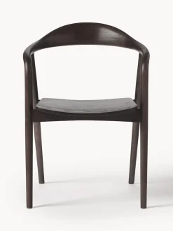 Silla Con Reposabrazos De Madera Angelina