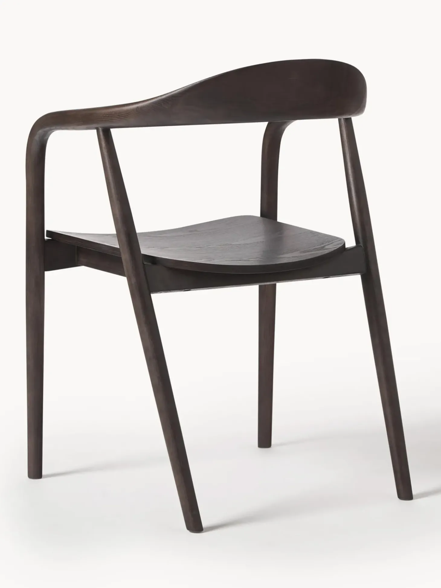 Silla Con Reposabrazos De Madera Angelina