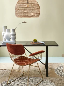 Silla Con Reposabrazos De Metal Wire