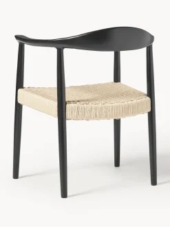 Silla Con Reposabrazos De Madera De Fresno Pavel