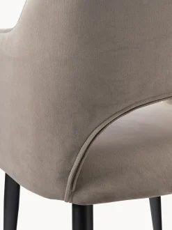 Silla Con Reposabrazos De Terciopelo Rachel