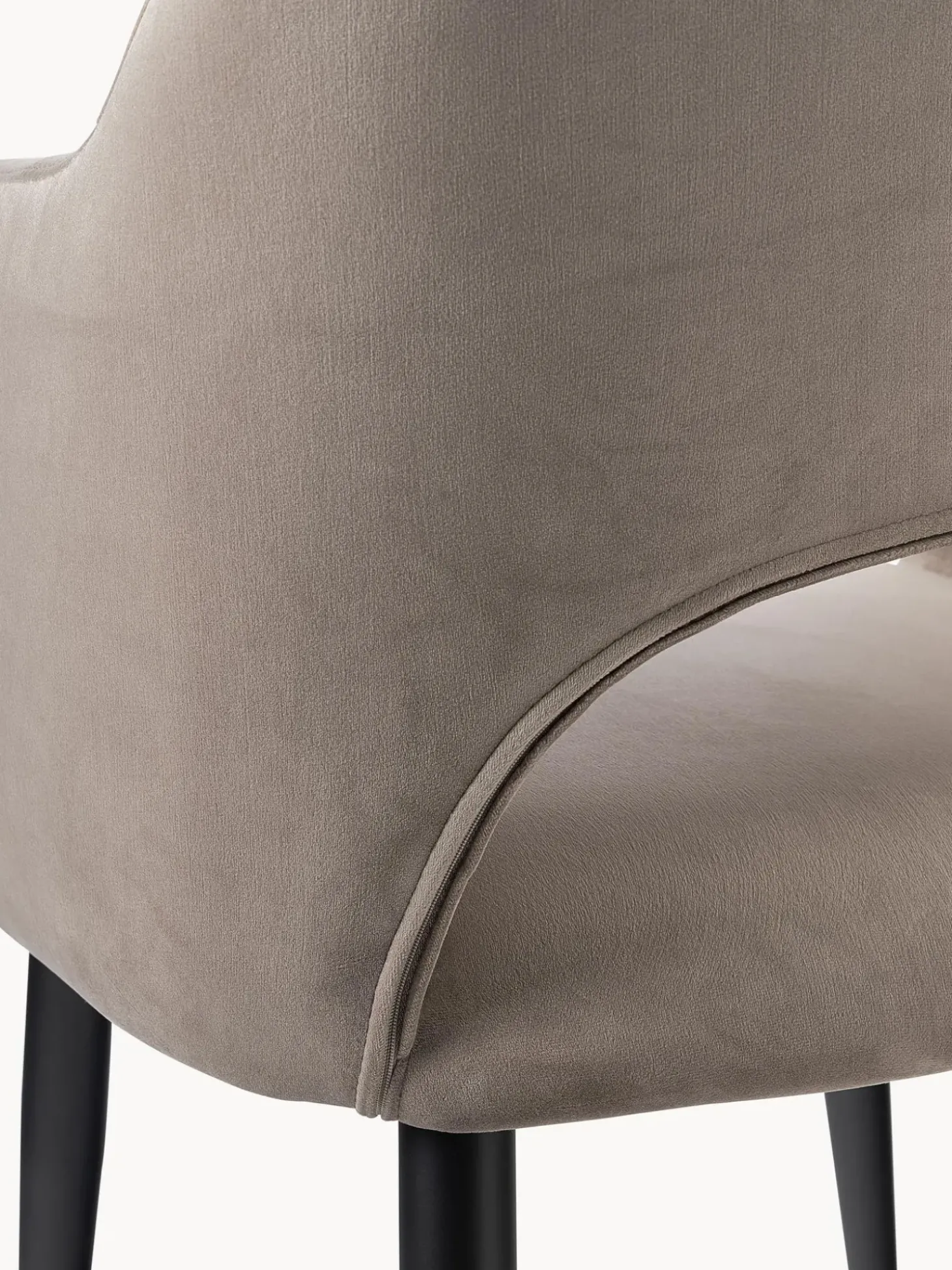 Silla Con Reposabrazos De Terciopelo Rachel