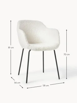 Silla Con Reposabrazos De Borreguillo Fiji