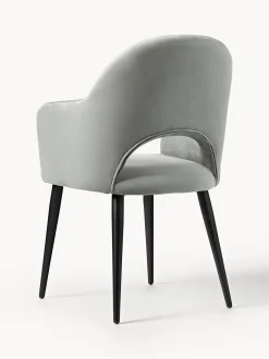 Silla Con Reposabrazos De Terciopelo Rachel