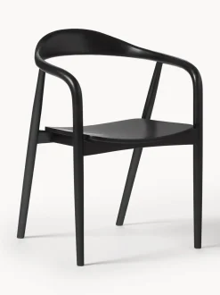 Silla Con Reposabrazos De Madera Angelina