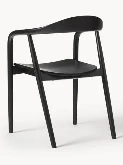 Silla Con Reposabrazos De Madera Angelina