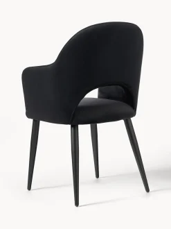 Silla Con Reposabrazos De Terciopelo Rachel