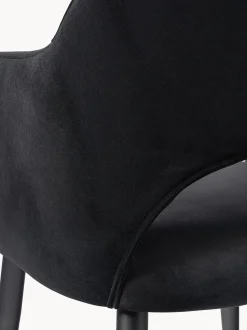 Silla Con Reposabrazos De Terciopelo Rachel