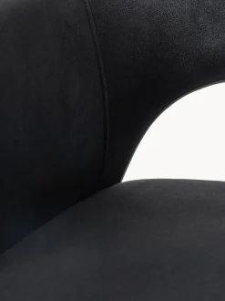 Silla Con Reposabrazos De Terciopelo Rachel