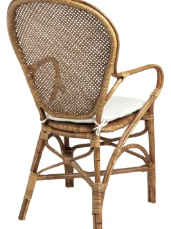 Silla Con Reposabrazos De Ratan Edelina