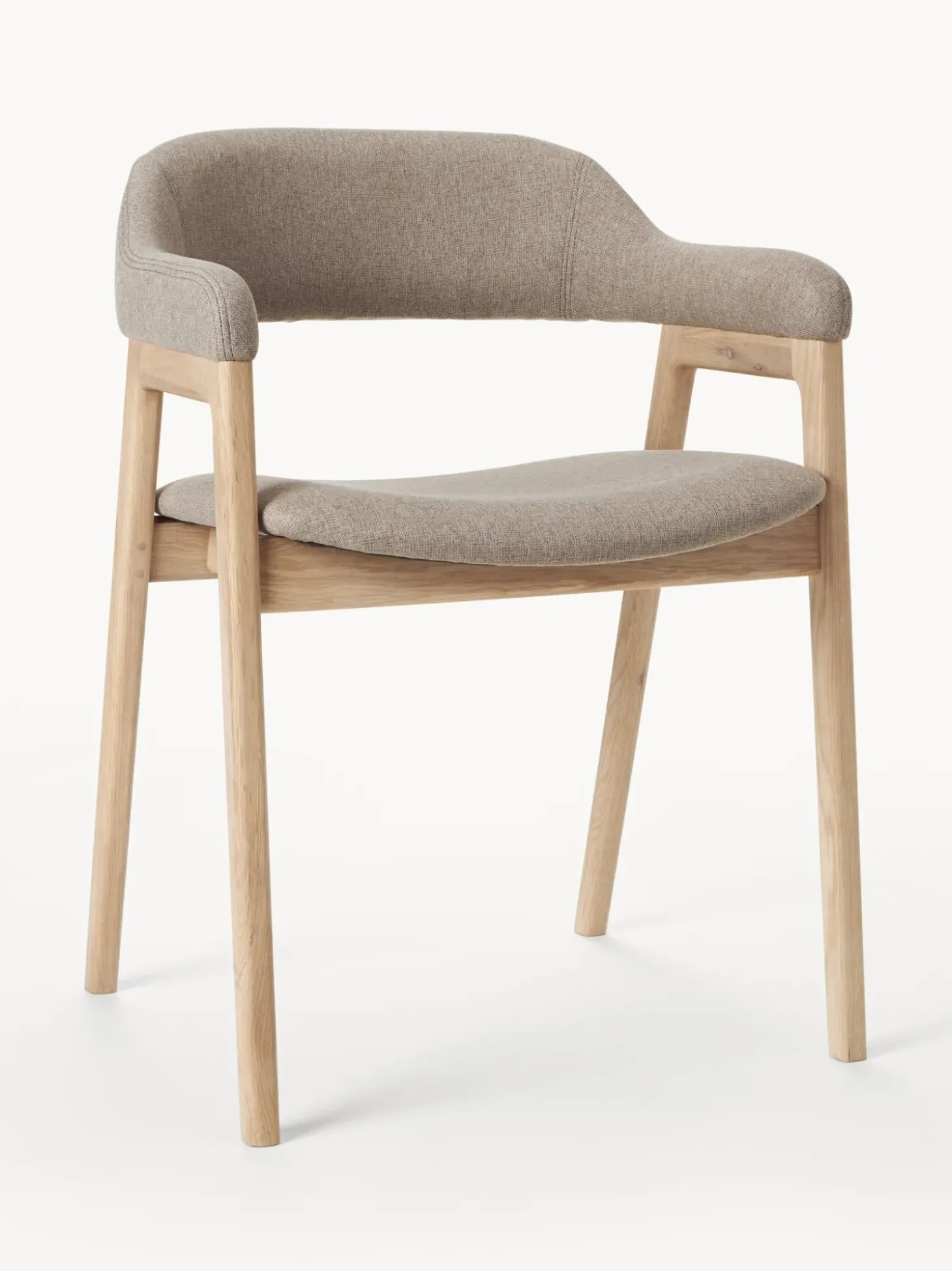 Silla Con Reposabrazos De Madera Santiano